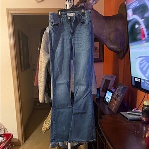 KanCan Dark Blue Flare Jeans